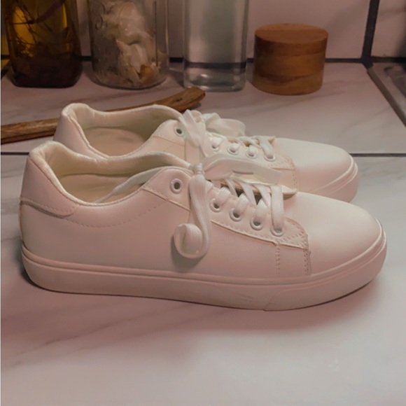 Classic White Women's Sneakers - Picture 2 of 4